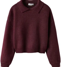 Pigetøj|Bluser|Name It Bluse - Strik - NkfSonia - Burgundy