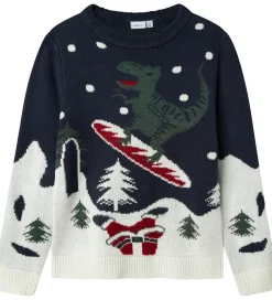 Juletøj|Name It Bluse - Strik - NknRebo - Navy Blazer