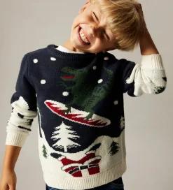 Juletøj|Name It Bluse - Strik - NknRebo - Navy Blazer