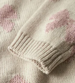 Juletøj|Bluser|Name It Bluse - Strik - NmfRekka - Peyote Melange m. Sløjfer