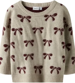 Pigetøj|Sweatshirts|Name It Bluse - Strik - NmfSenya - Cement