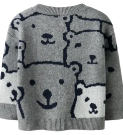 Drengetøj|Sweatshirts|Name It Bluse - Strik - NmmSauel - Gråmeleret