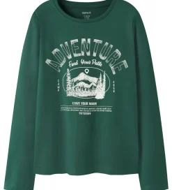 Drengetøj|Bluser|Name It Bluser - NkmVux - 2-Pak - Grey Melange/Bistro Green Adve