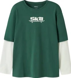 Drengetøj|Bluser|Name It Bluser - 2-Pak - NkmVarto - Navy Blazer/Bistro Green Sku