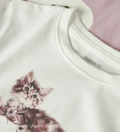 Bluser|Name It Bluser - 2-pak - NmfVotea - Cloud Dancer/Keepsake Lilac