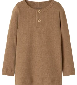 Bluser|Drengetøj|Name It Bluser - Rib - NbmKab - Toasted Coconut/Melange