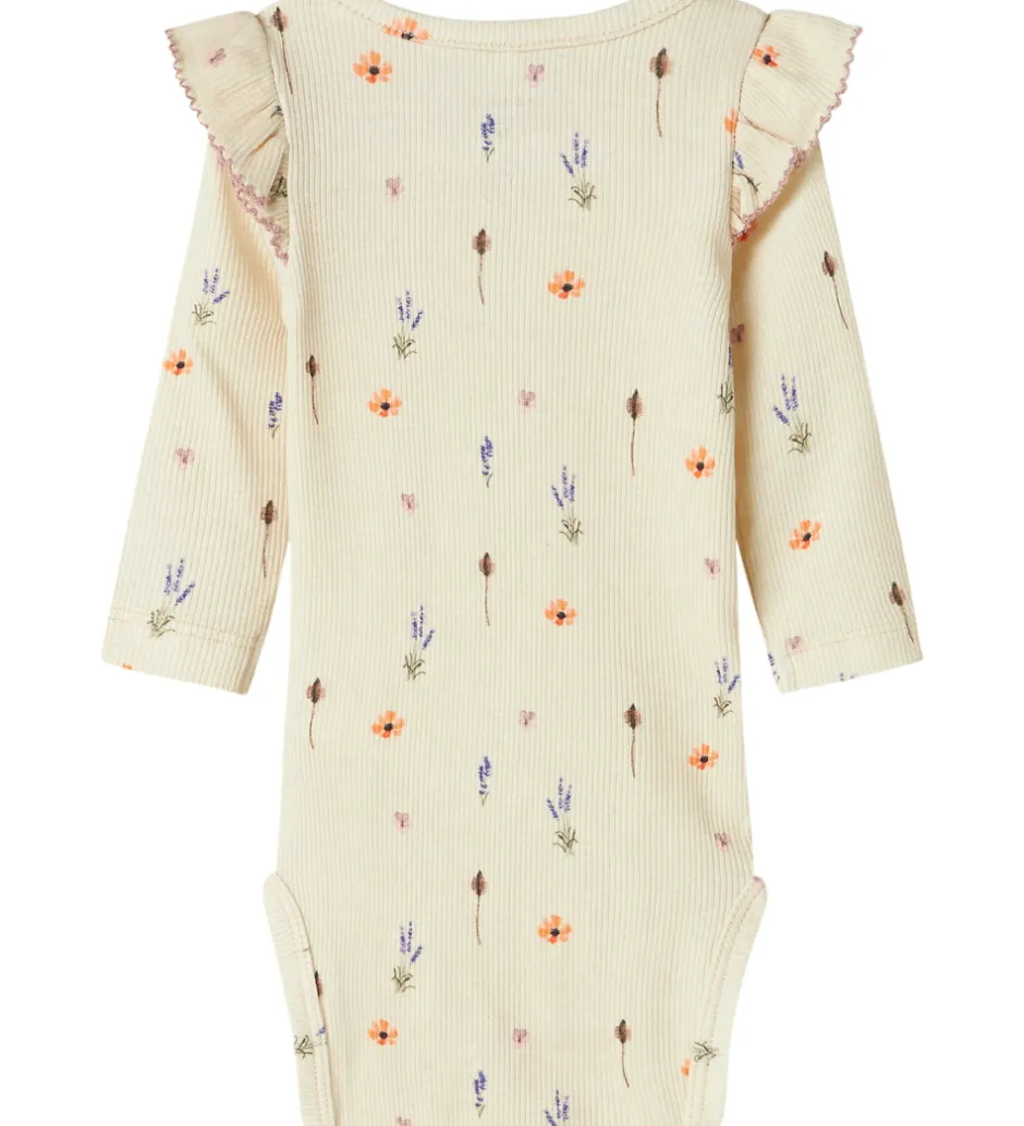 Bodyer|Name It Body l/æ - NbfOhio - Peyote Melange m. Blomster