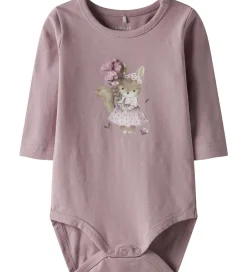 Pigetøj|Bodyer|Name It Body l/æ - NbfSunshine - Keepsake Lilac