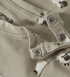 Unisex-Tøj|Bodyer|Name It Body l/æ - NbmVroels - Island Fossil/Sheep