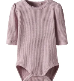 Juletøj|Bodyer|Name It Body l/æ - Rib - NbfRosally - Keepsake Lilac m. Glimmer