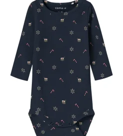 Juletøj|Bodyer|Name It Body l/æ - Rib - NbnRoko - Navy Blazer