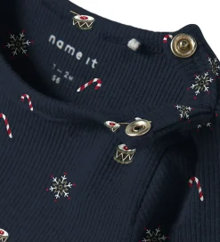 Juletøj|Bodyer|Name It Body l/æ - Rib - NbnRoko - Navy Blazer