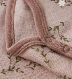 Uld|Bodyer|Name It Body l/æ - Uld - NbfWillow - Shadow Gray/Long Flower