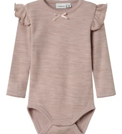 Bodyer|Name It Body l/æ - Uld/Viskose - NbfWyla - Shadow Gray