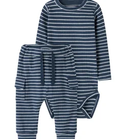 Bodyer|Name It Bodysæt - Body/Bukser - Rib - NbmOconnor - Insignia Blue