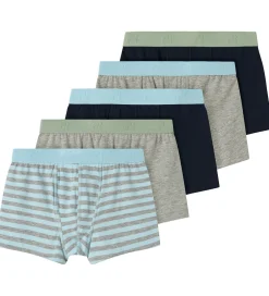 Undertøj|Name It Boxershorts - Noos - 5-pak - NkmBoxer - Aquamarine