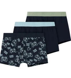 Undertøj|Name It Boxershorts - 3-Pak - NkmBoxer - Dark Sapphire