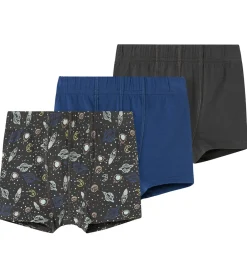 Undertøj|Name It Boxershorts - 3-Pak - Noos - NmmTights - Forged Iron/Spa
