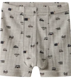 Undertøj|Name It Boxershorts - Uld - Rib - NmmWang - Nacreous Cloud/Small