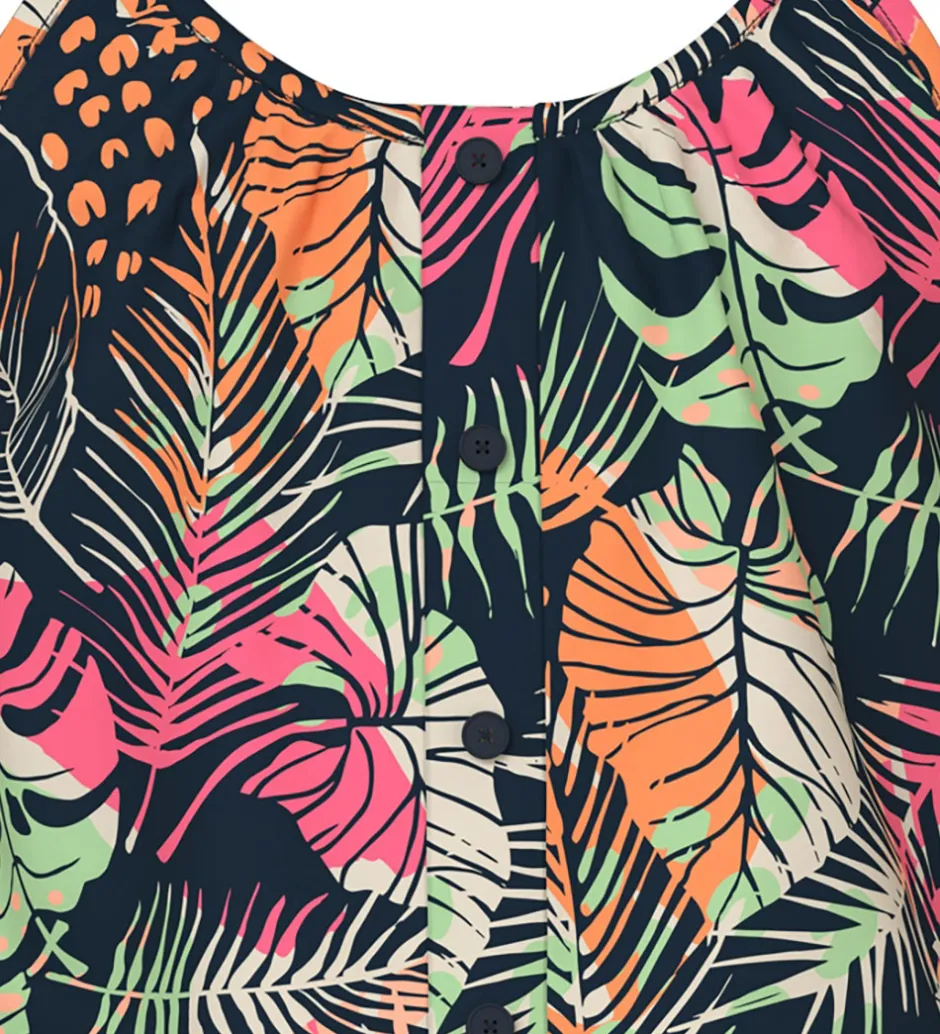 Sommerdragter|Name It Buksedragt - NkfVinaya - Navy Blazer/Fresh Tropical