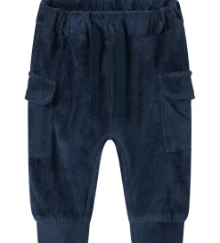 Bukser Og Jeans|Name It Bukser - Fløjlsvelour - NbmRonny - Navy Blazer