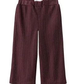 Juletøj|Bukser Og Jeans|Name It Bukser - NmfRisilk - Burgundy m. Glimmer