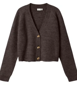 Cardigans|Striktrøjer|Name It Cardigan - Noos - Strik - NkfHolly - Seal Brown