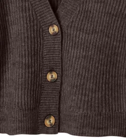 Cardigans|Striktrøjer|Name It Cardigan - Noos - Strik - NkfHolly - Seal Brown