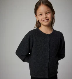 Striktrøjer|Name It Cardigan - Strik - NkfSaluna - Dark Grey Melange