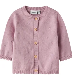 Cardigans|Pigetøj|Name It Cardigan - Strik - NmfSully - Keepsake Lilac