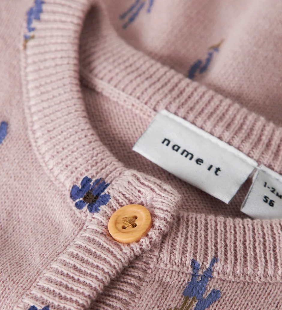 Cardigans|Name It Cardigan - Strik - NbfOhio - Burnished Lilac