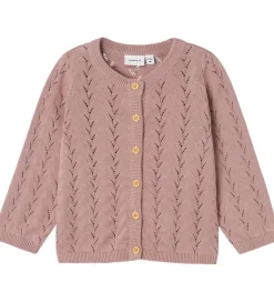 Striktrøjer|Name It Cardigan - Strik - Noos - NmfBanni - Deauville Mauve