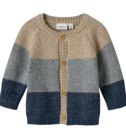 Cardigans|Striktrøjer|Name It Cardigan - Strik - NbmNoller - Insignia Blue