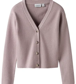 Striktrøjer|Name It Cardigan - Strik - Rib - NkfLarenlise - Burnished Lilac