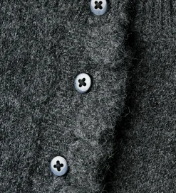 Pigetøj|Cardigans|Name It Cardigan - Strik - NmfSupia - Mørkegråmeleret