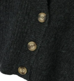 Striktrøjer|Name It Cardigan - Strik - Noos - NkfHolly - Dark Grey Melange
