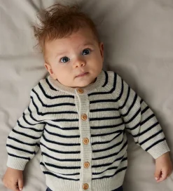 Striktrøjer|Name It Cardigan - Strik - NbmMast - Peyote Melange m. Striber