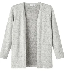 Striktrøjer|Name It Cardigan - Strik - Noos - NkfVicti - Grey Melange