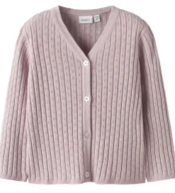 Striktrøjer|Name It Cardigan - Strik -NbfKind - Burnished Lilac