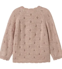 Cardigans|Striktrøjer|Name It Cardigan - Uld - Strik - NmfWrilla - Shadow Gray