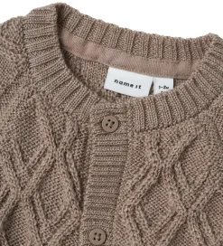 Cardigans|Striktrøjer|Name It Cardigan - Uld - Strik - NbnWruni - Satellite