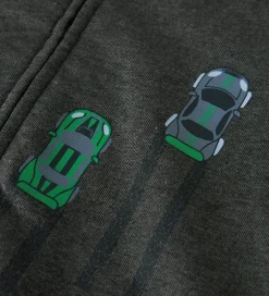 Cardigans|Name It Cardigan m. Hætte - NmmVoltinus - Dark Grey Melange/Cars