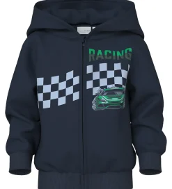 Cardigans|Name It Cardigan m. Hætte - NmmVoltinus - Navy Blazer/Racing