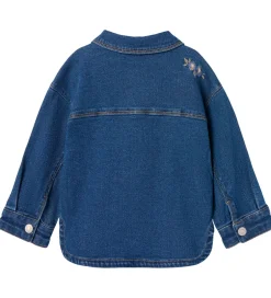 Overgangsjakker|Name It Denimjakke - NmfKara - Dark Blue Denim/Flower