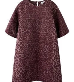 Kjoler|Name It Denimkjole - NkfLeo - Burgundy/Leo