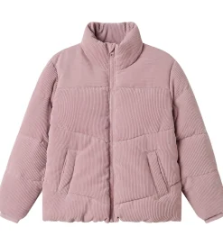 Overgangsjakker|Dunjakker Og Dynejakker|Name It Dynejakke - Fløjl - NkfMelina - Mauve Shadows