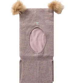 Fleece|Name It Elefanthue - 2-lags - Uld - Fleece - NmfWlash - Purple D