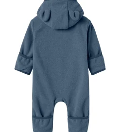 Fleece|Name It Fleecedragt - NbnMeeko - Vintage Indigo m. Ører