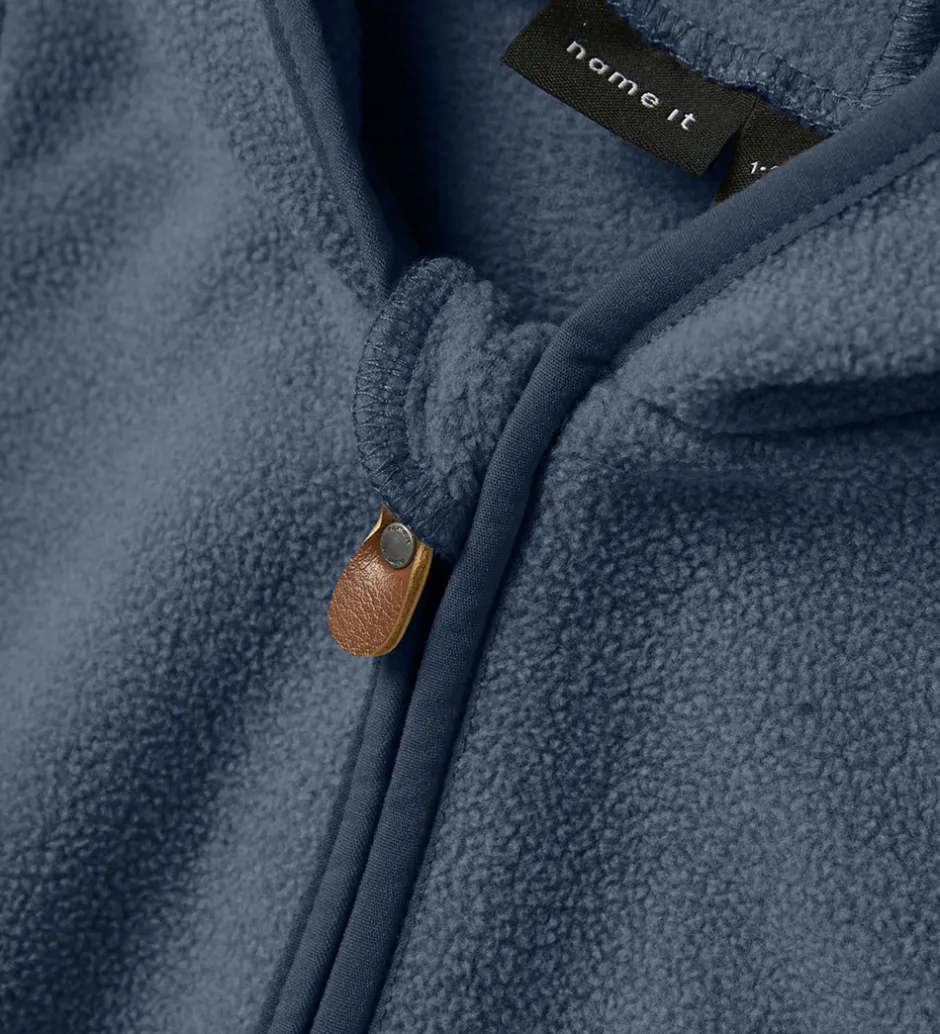 Fleece|Name It Fleecedragt - NbnMeeko - Vintage Indigo m. Ører