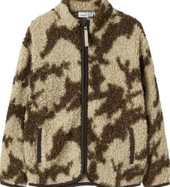 Fleece|Name It Fleecejakke - NkmOzias - Island Fossil/Delicioso